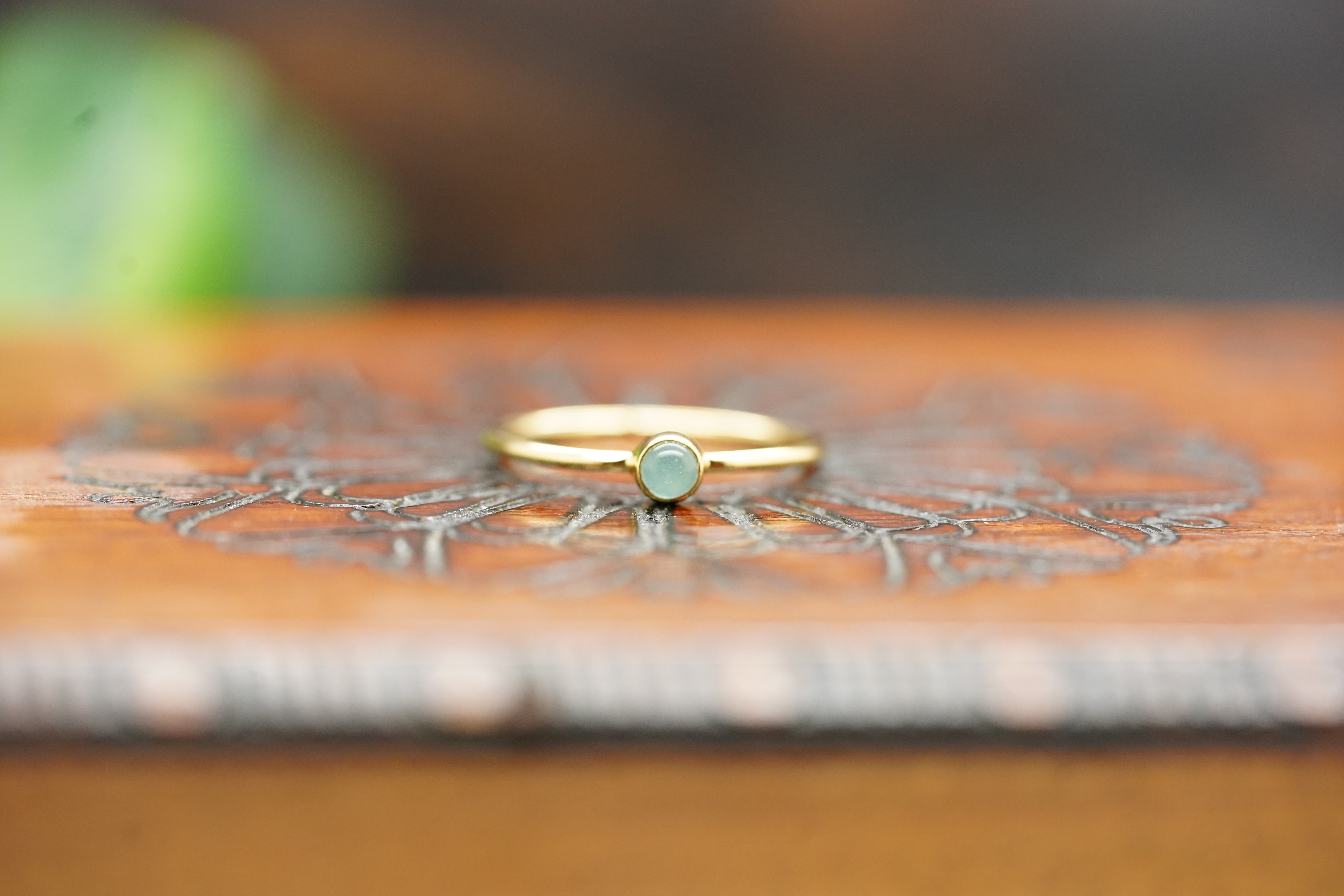 chalcedon ring, blauer chalcedon ring, chalcedon ring gold, ring mit chalcedon, angeni ring, edelstein ring, ring vergoldet, vergoldeter ring,
