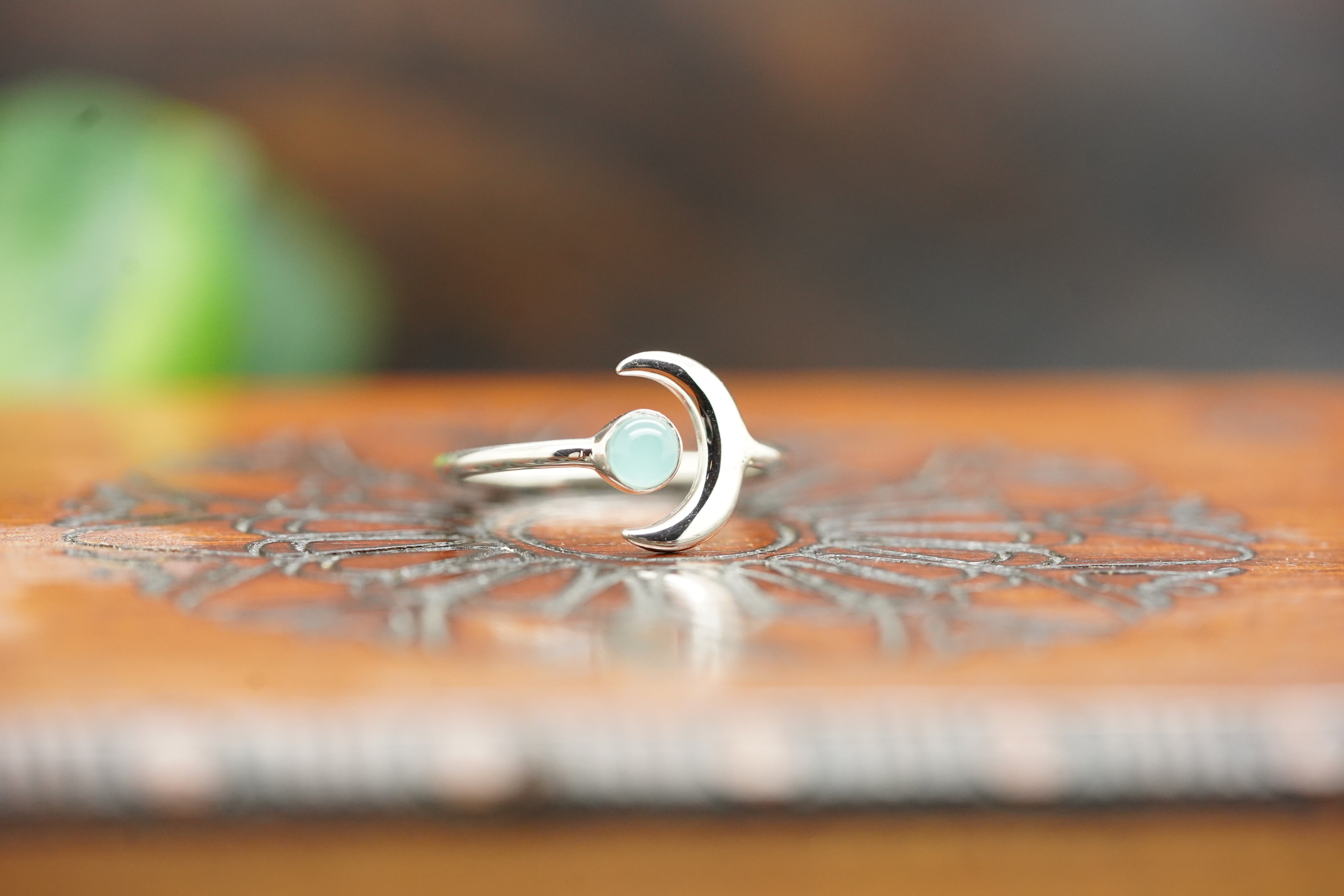chalcedon ring, blauer chalcedon ring, chalcedon ring silber, ring mit chalcedon, jaci ring, silber ring, edelstein ring, mond ring