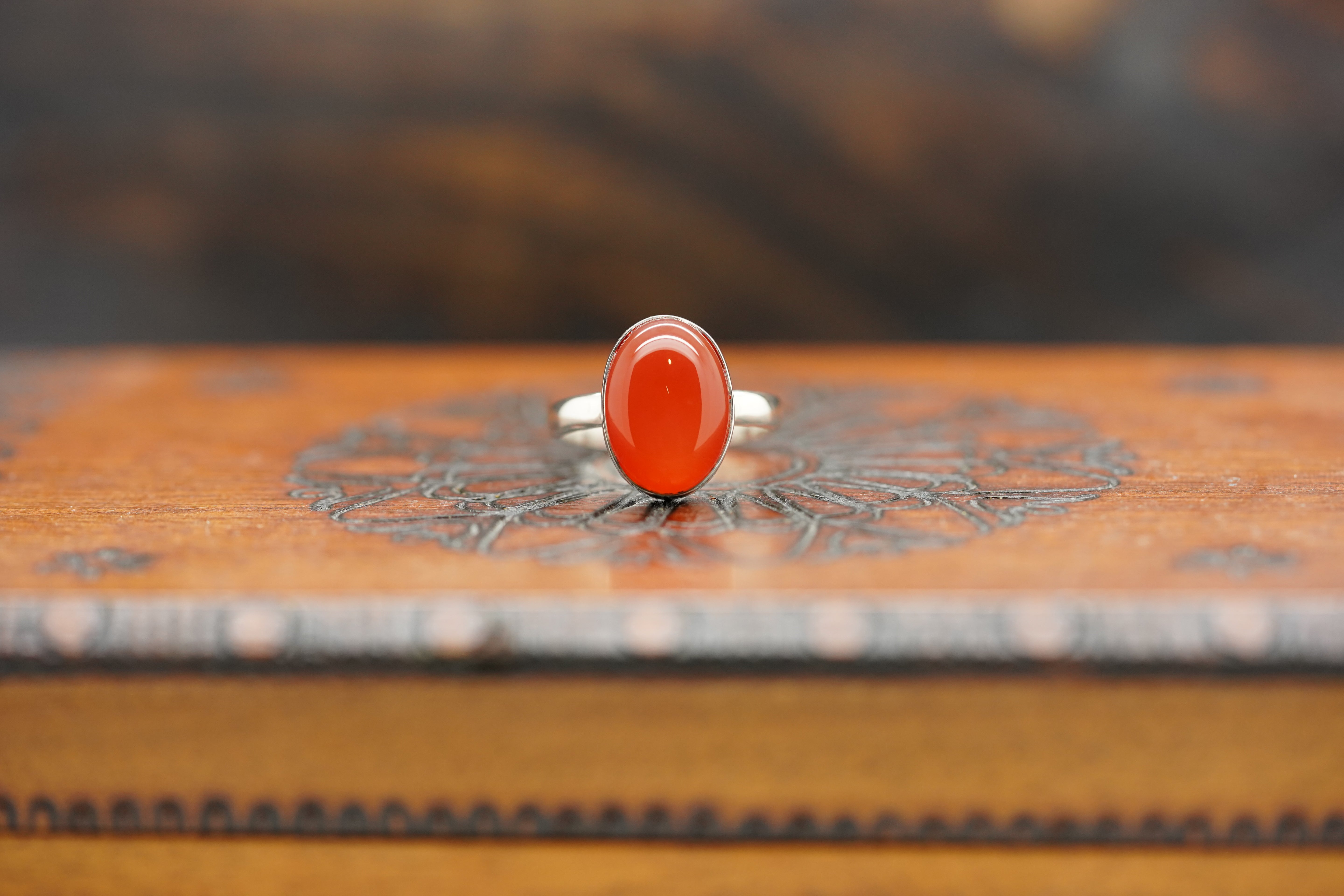 karneol ring, karneol ring silber, karneol ring damen, kaya ring, silber ring, edelstein ring