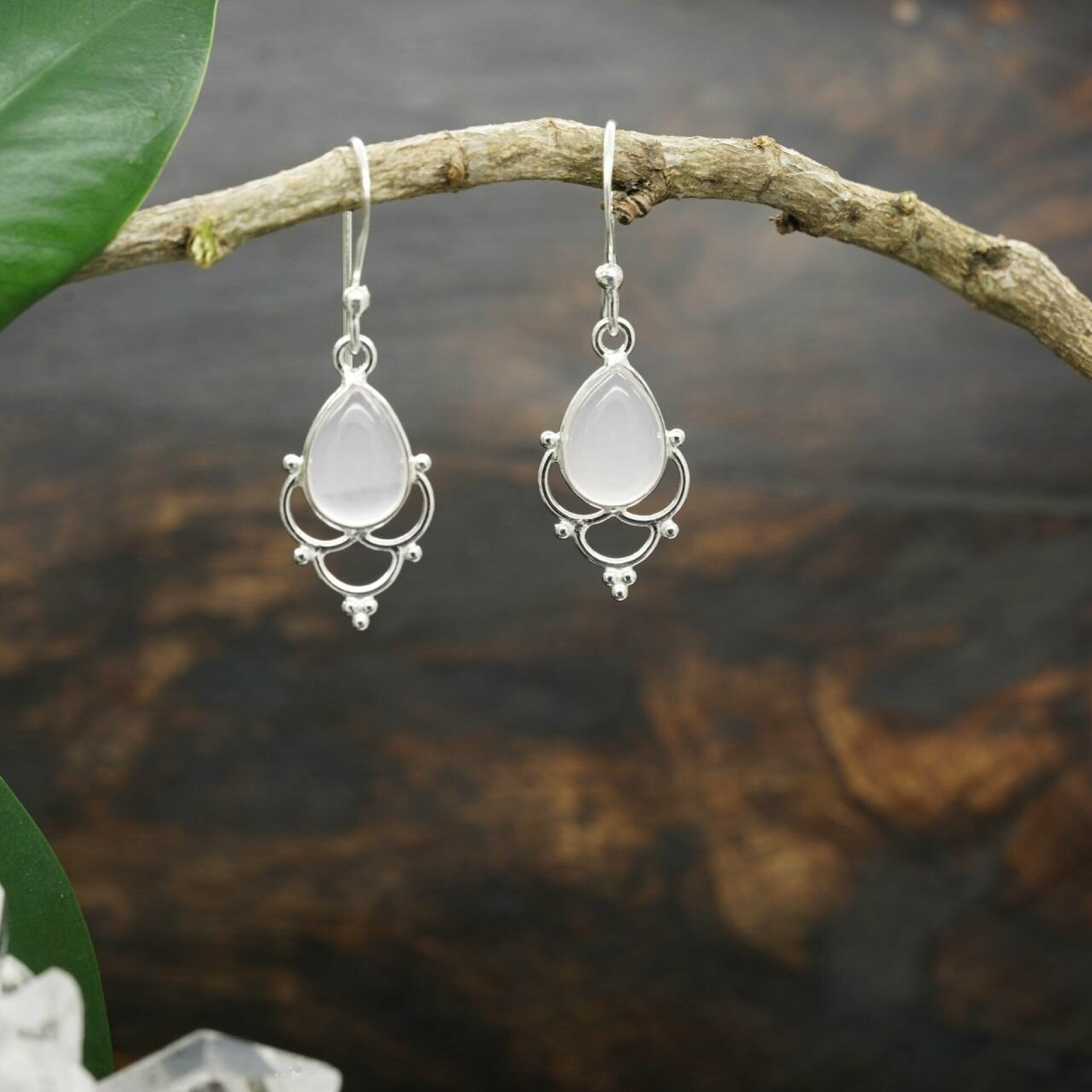 rosenquarz ohrringe, ohrringe rosenquarz,  rosenquarz ohrringe silber, ohrringe silber rosenquarz, edelstein ohrringe, ohrringe edelstein, ohrringe silber mit edelstein, ohrringe silber, macawi ohrringe
