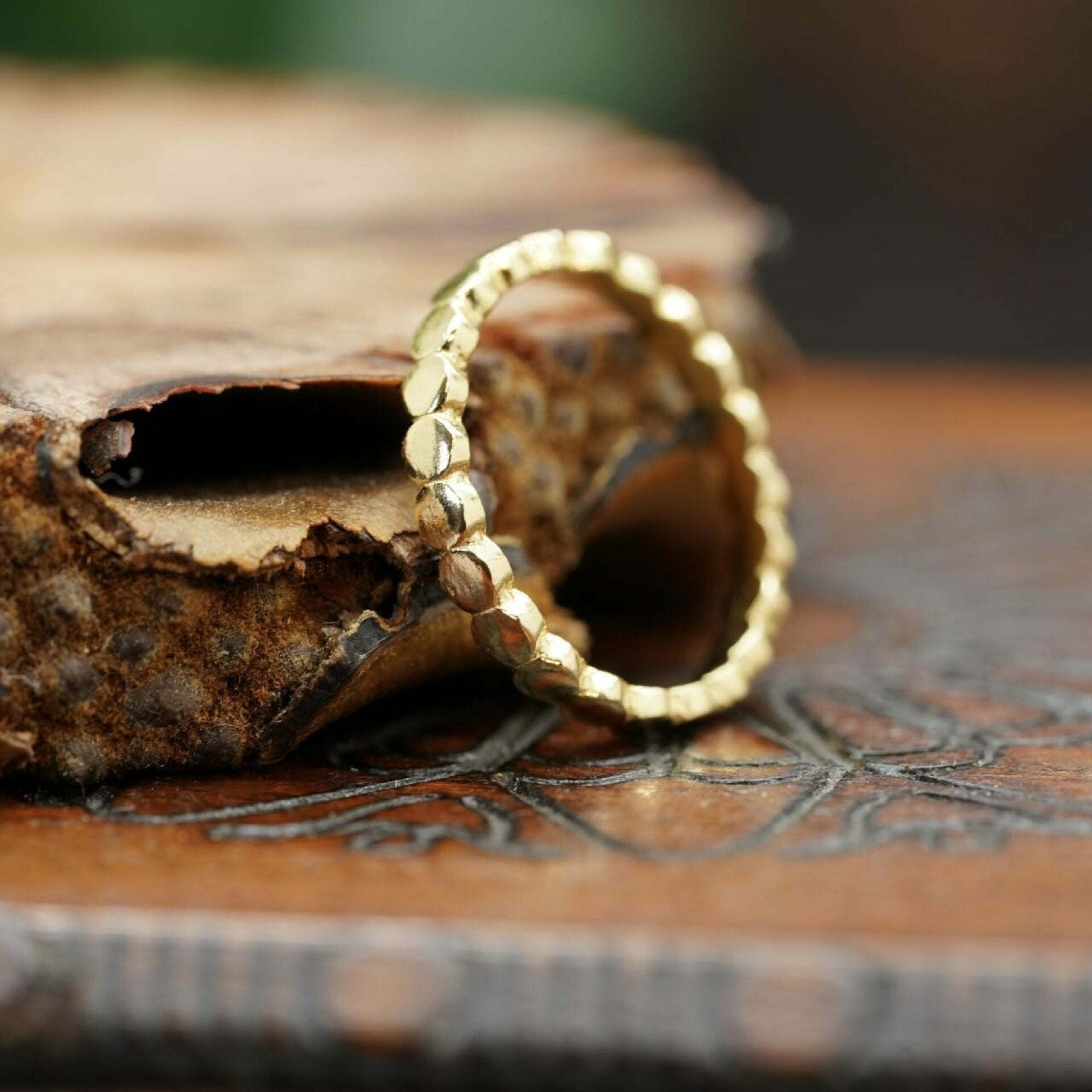 ring vergoldet, vergoldeter ring, goldener ring schmuck, waki ring