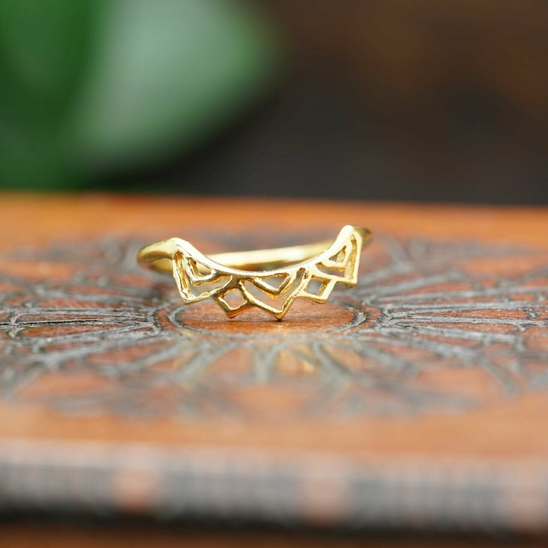 ring vergoldet, vergoldeter ring, goldener ring schmuck, weeko ring
