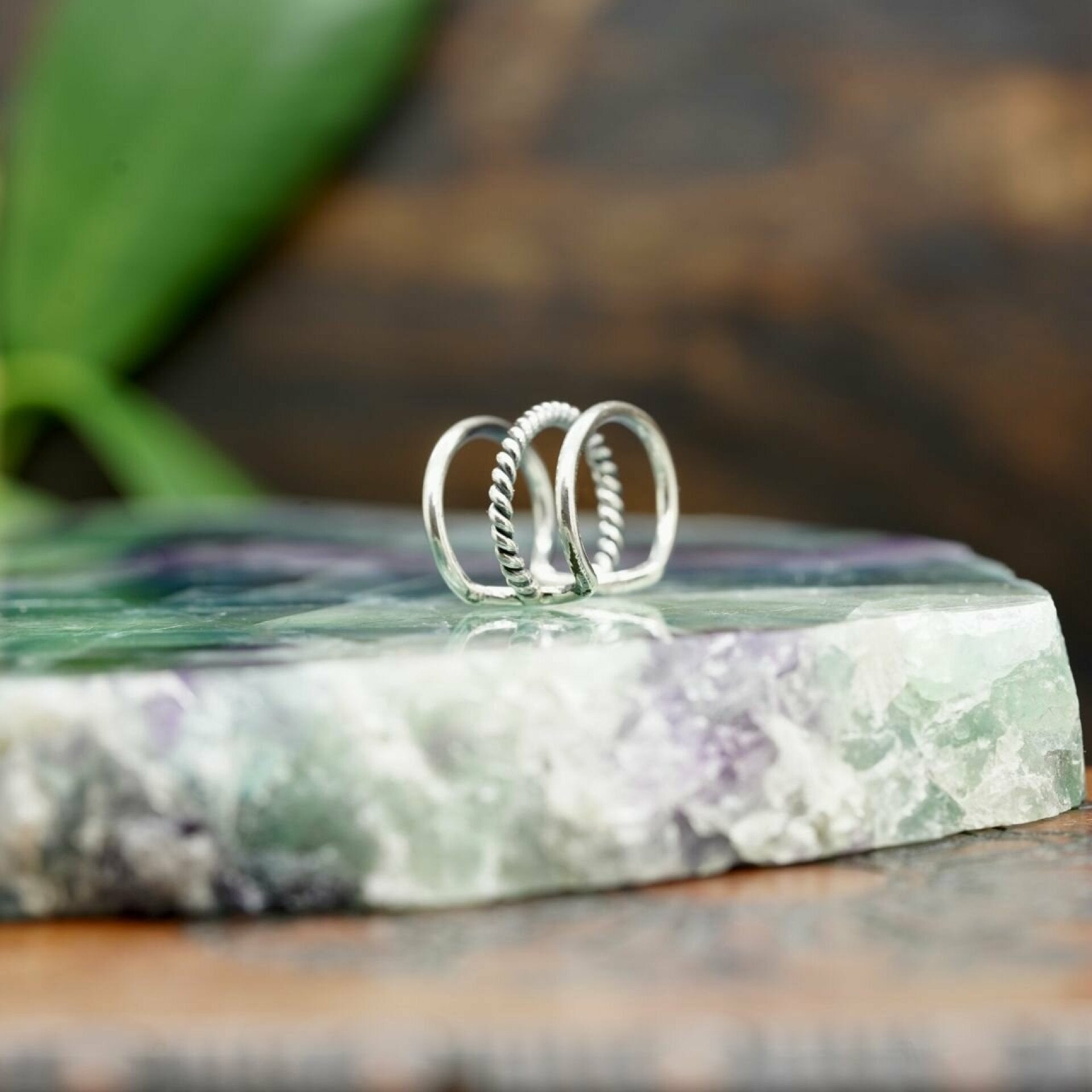 ear cuff, cuff ring, ear cuff silber, zihna ear cuff
